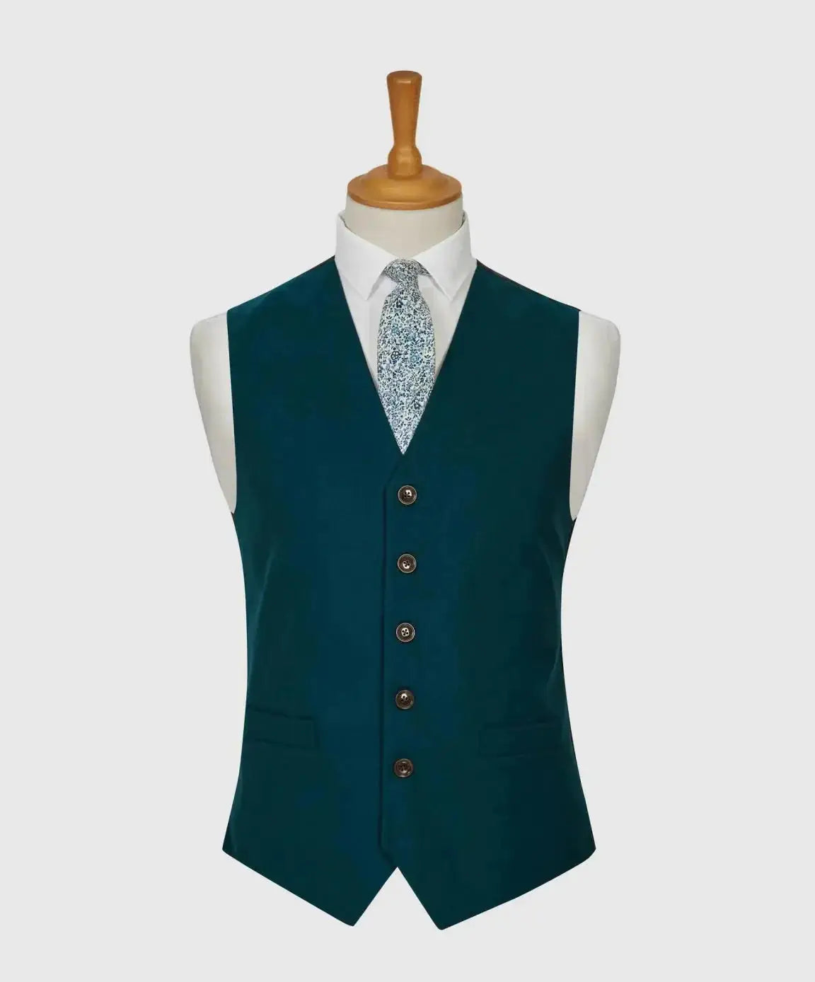 LA Smith Plain Country Waistcoats for Men - Classic Casual Vest with Adjustable Straps - Perfect for Western Wear, Cowboy Costumes & Country Weddings