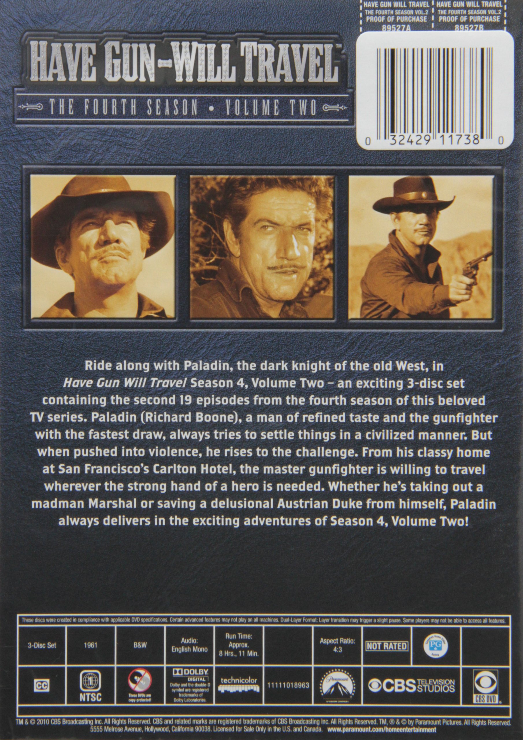 Have Gun Will Travel Season 4 DVD - Classic Western TV Series Box Set for Collectors & Fans | Perfect for Home Entertainment & Gifts