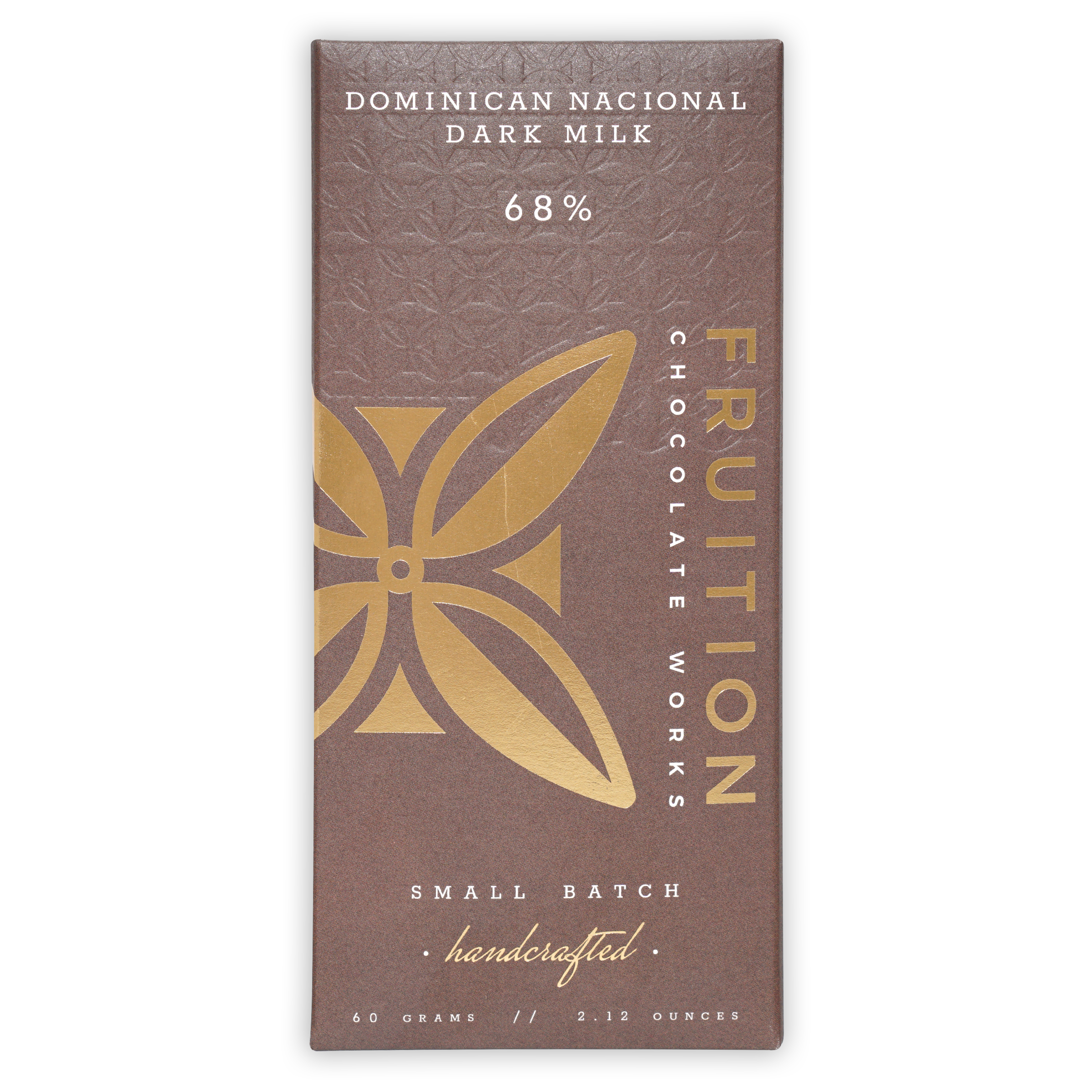 Fruition Dominican Nacional Dark Milk Chocolate Bar 68% Cacao - Perfect for Baking, Gifting & Gourmet Desserts