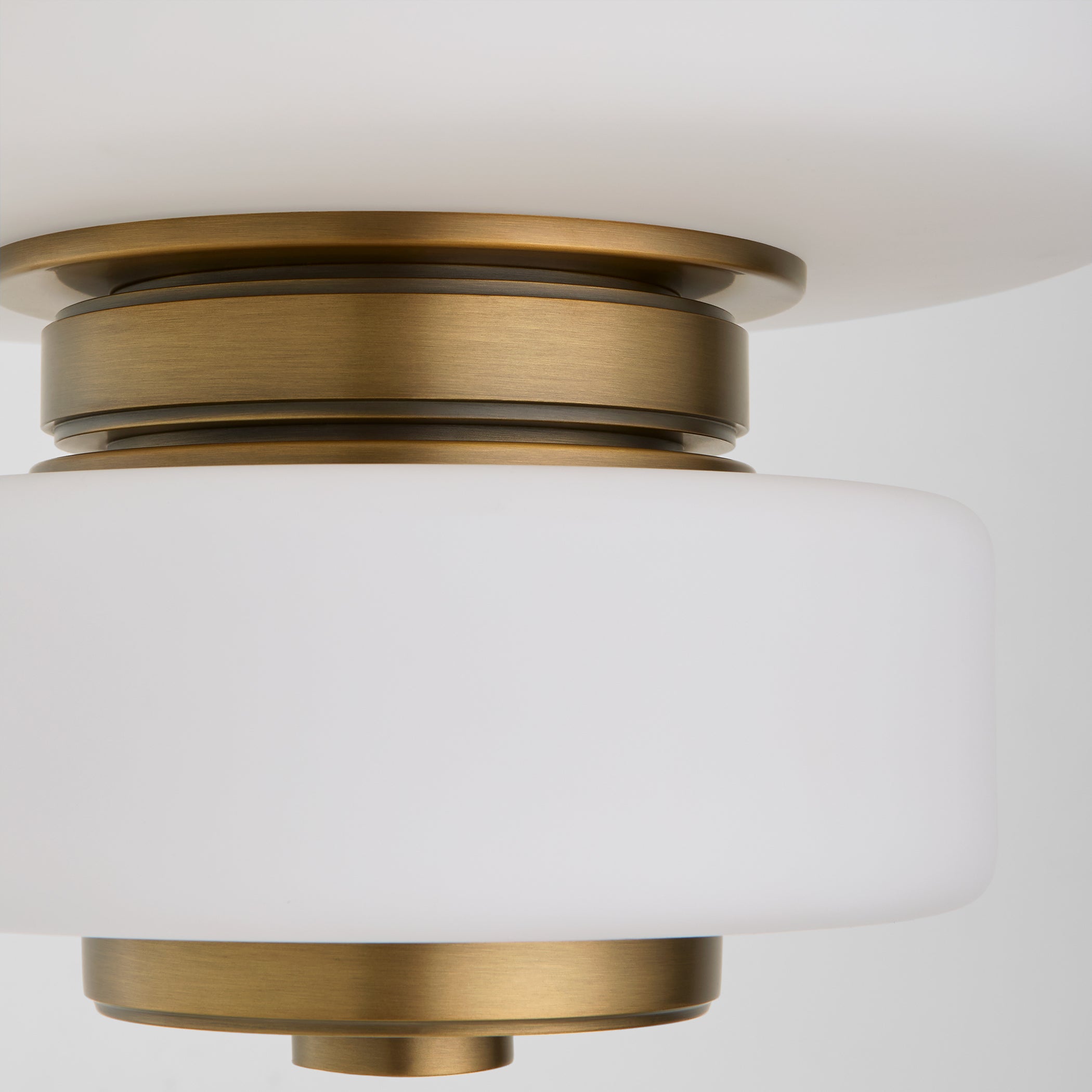 Oxygen FAVO 3 80 56 Modern Ceiling Hanging Pendant Light Fixture - 12 Inch Brushed Brass with 5CCT Adjustable Color Temperature - Perfect for Dining Room, Kitchen Island & Bedroom Lighting