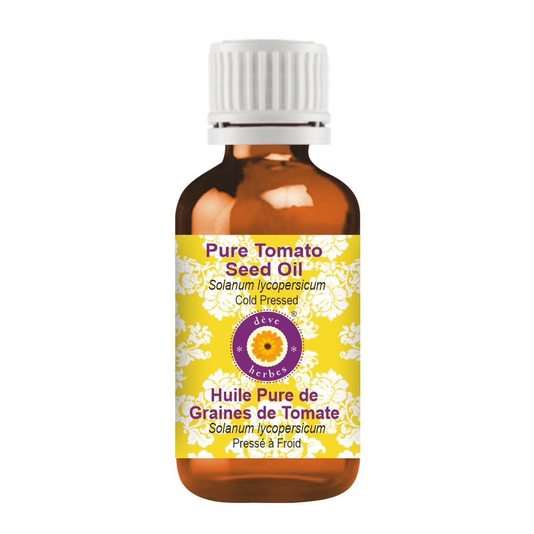 Pure Cold-Pressed Tomato Seed Oil (Solanum lycopersicum) 5ml - 100% Natural for Skin & Hair Care, Anti-Aging & Moisturizing - Perfect for DIY Beauty, Massage & Aromatherapy