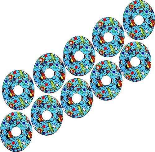 **Freestyle Libre Adhesive Patches - 10 Pack Superhero Design Waterproof Sensor Covers | Easy to Apply, Split Backing for Secure Fit | Ideal for Active Lifestyles, Sports & Daily Wear**