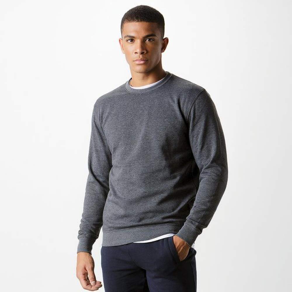 Mens Klassic Knitted Sweatshirt - Premium Cotton Blend, Slim Fit, Casual Pullover for Fall & Winter, Perfect for Office, Outdoor, and Weekend Wear