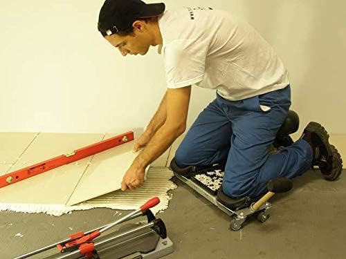 RUBI SR-1 Ergonomic Kneeling Seat - Comfortable Floor Work Stool for Tile Installation, Parquet Laying, Cleaning & Flooring Operations - with Replaceable Knee Pads - Perfect for Construction, Home Renovation & Professional Cleaning