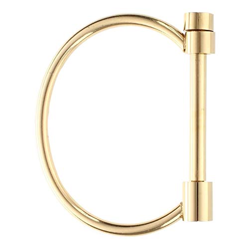 Fashion Stainless Steel Shackle Screw Cuff Bracelet - Gold Color Jewelry for Women | Trendy Bangle for Party, Wedding & Everyday Wear
