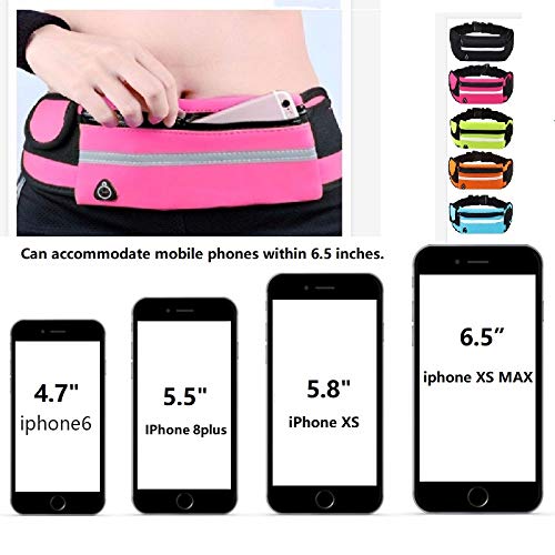 Ultra Light Slim Running Belt for iPhone & Android Phones - Fitness Workout Waist Pack for Men & Women - Perfect for Running, Cycling, Gym & Marathon Training