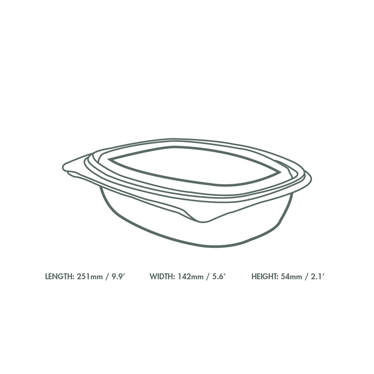 Vegware Compostable 12oz Hinged Clear Deli Containers - 300 Pack | PLA Plastic Meal Prep Containers with Lids | Eco-Friendly Plant-Based Food Storage | Perfect for Takeout, Leftovers & Fresh Food Preservation