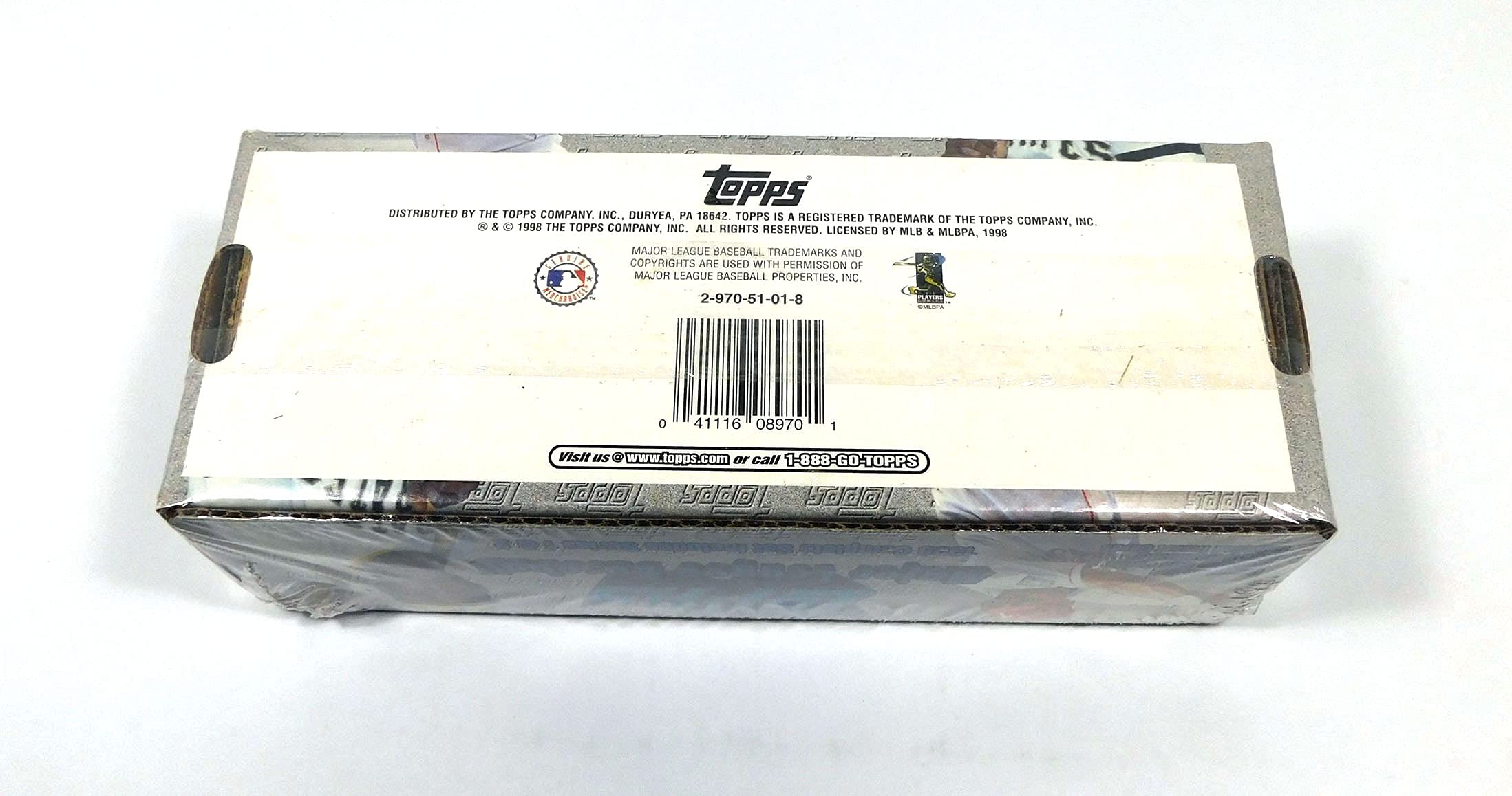 1998 Topps Complete Baseball Card Set - 660 Cards with Rookies & Stars - Perfect for Collectors, Investors & Sports Fans - Great for Display, Trading & Nostalgia