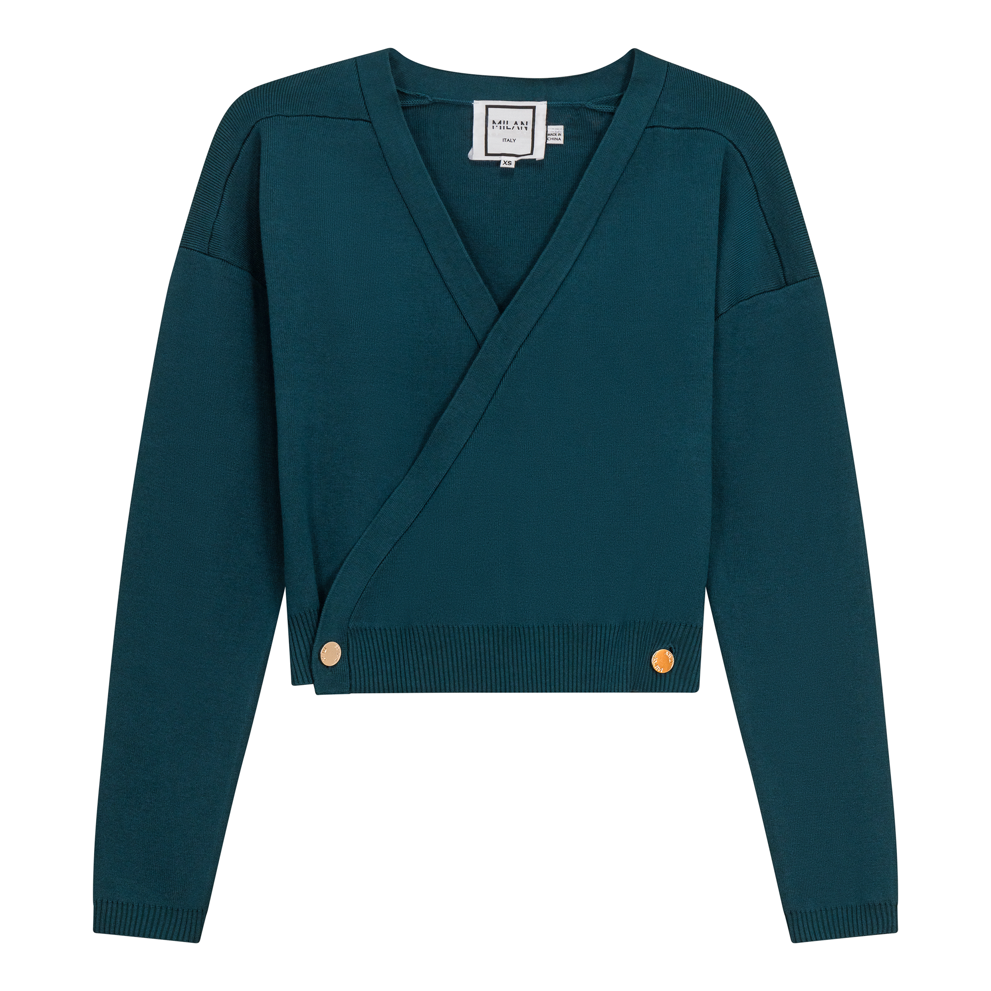 Cropped Double Breasted Wrap Sweater for Women - Elegant Knit Cardigan with Belt - Perfect for Office, Date Night & Fall Layering