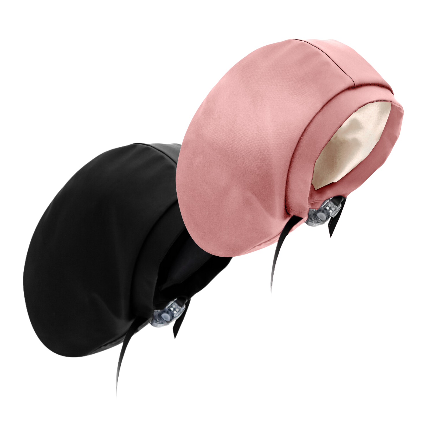 Hairbrella Satin Lined Waterproof Swim Cap - Adjustable Silicone Swimming Cap for Women & Men (2 Pack) - Perfect for Pool, Beach & Water Aerobics