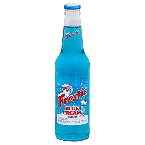 Frostie Blue Cream Soda - 72 Pack of 12oz Glass Bottles | Premium Vintage Soda for Parties, BBQs & Nostalgic Treats