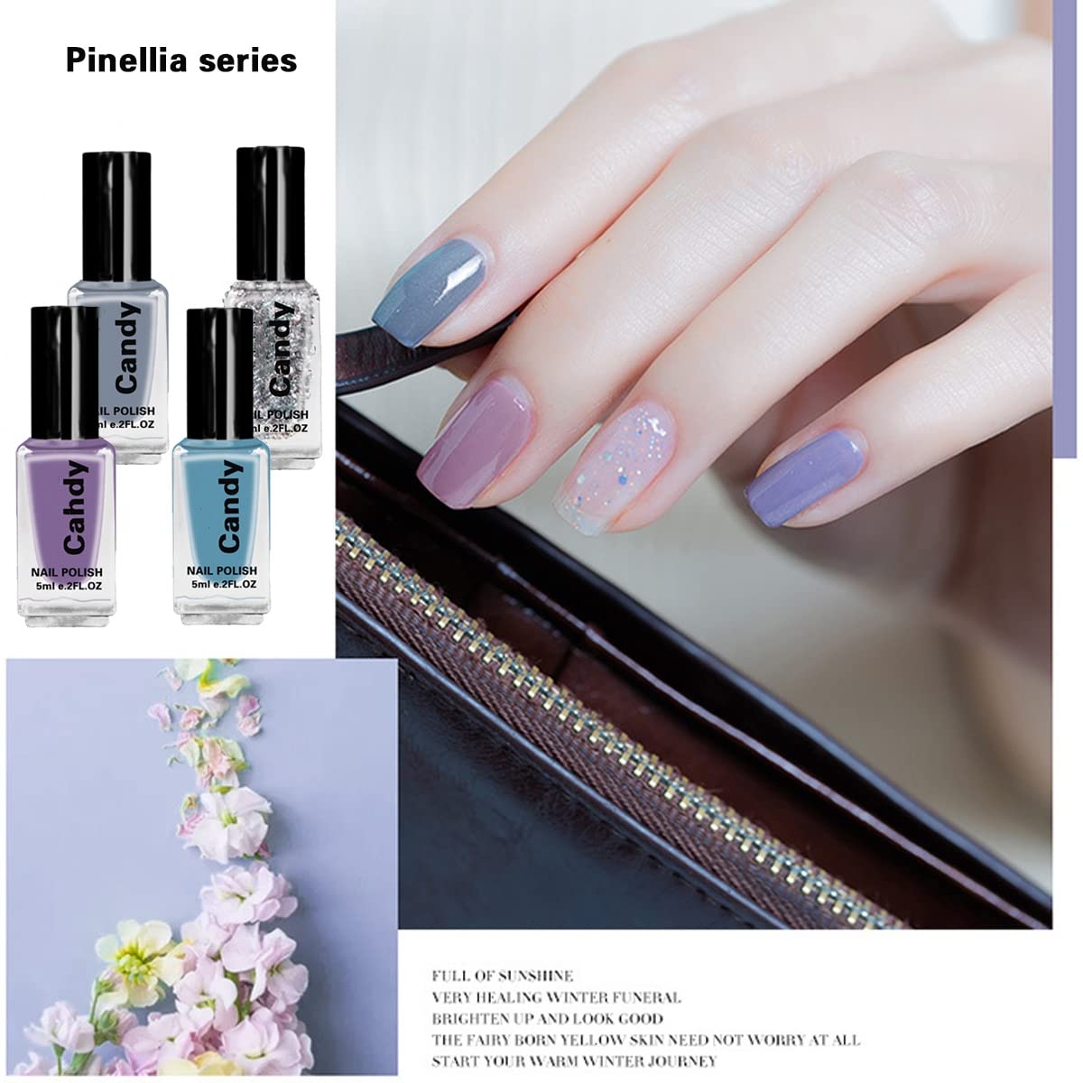 Quick Dry Nail Polish Set - Long Lasting Chip Resistant Nail Lacquer for Women | Perfect for Daily Wear, Parties & Special Occasions