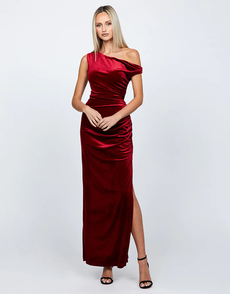 Claudine Women's Off Shoulder Maxi Dress - Flowy Long Summer Dress for Beach, Wedding & Party | Elegant Boho Chic Style