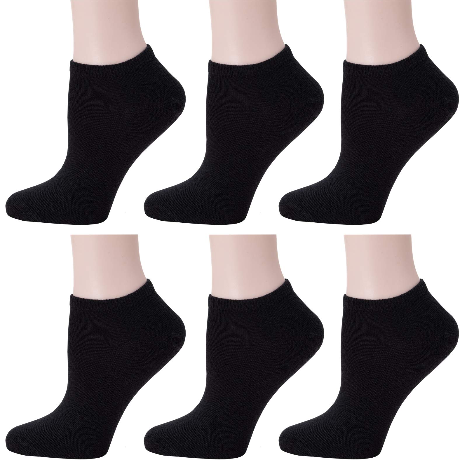Women's No Show Socks - Breathable Cotton Low Cut Ankle Socks for Everyday Wear | Athletic, Casual & Workout Socks for Running, Sneakers & Shoes