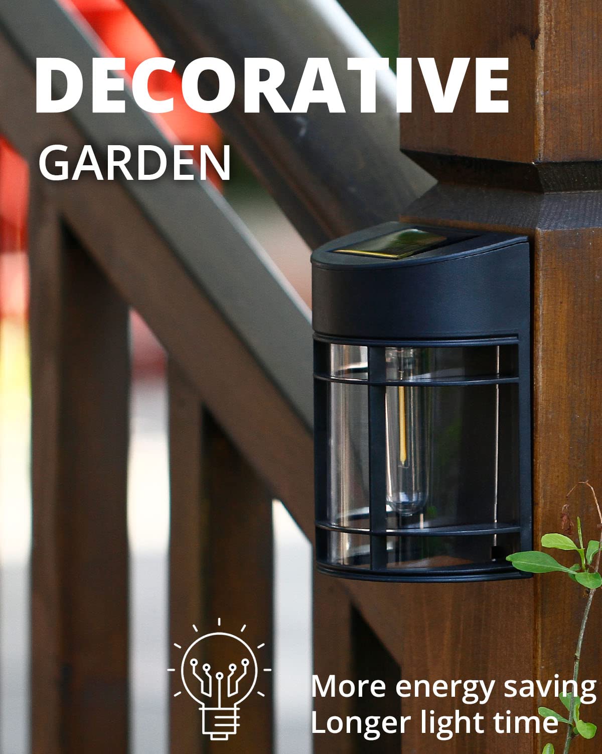 12 Pack Solar Fence Lights - Waterproof Outdoor Solar Lights for Garden, Yard, Deck & Stairs | Solar Powered Landscape Lighting for Pathways, Driveways & Patio Decor