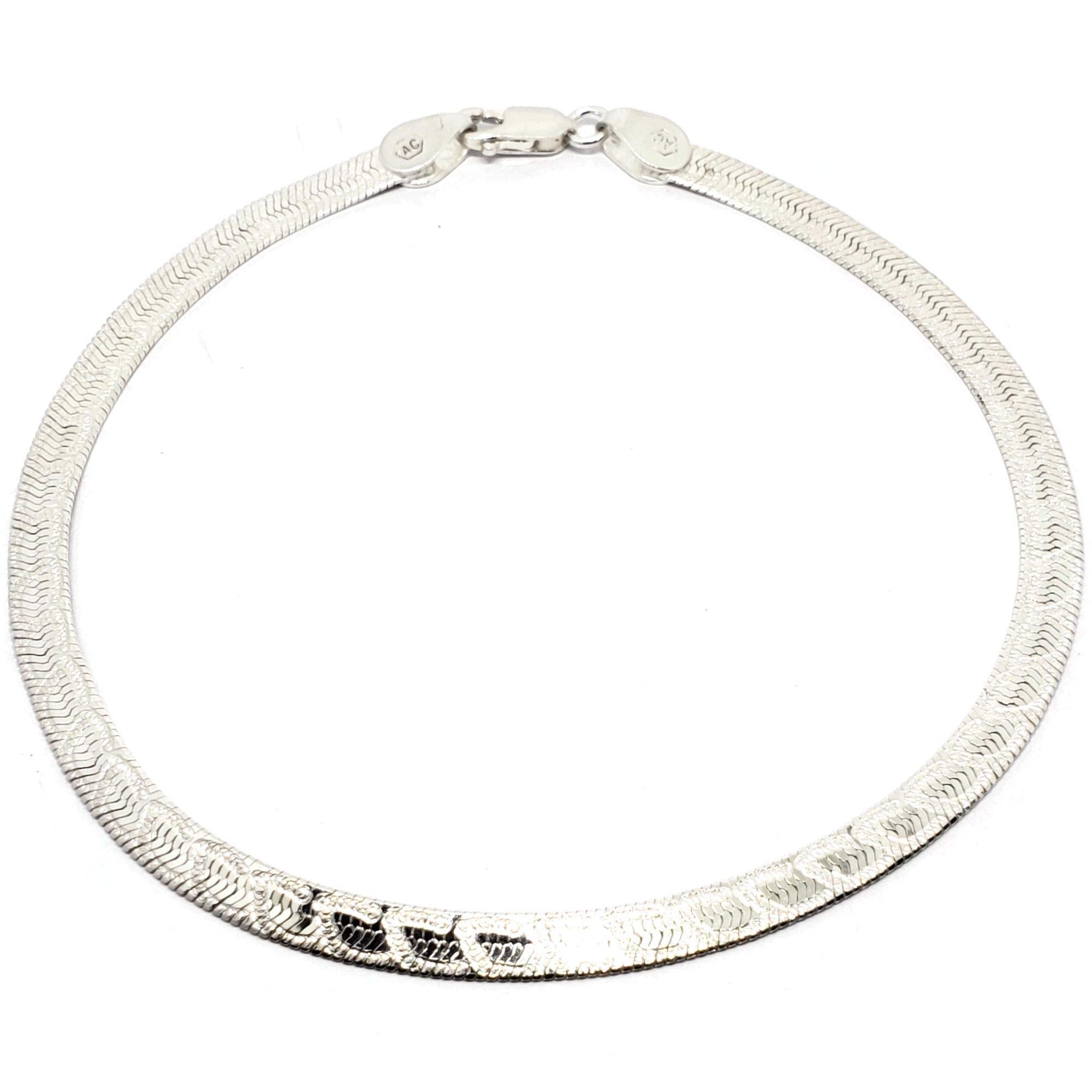 Balaji 925 Sterling Silver Flat Design Anklet for Women - Elegant Ankle Bracelet for Everyday Wear, Beach, Party & Boho Style #31