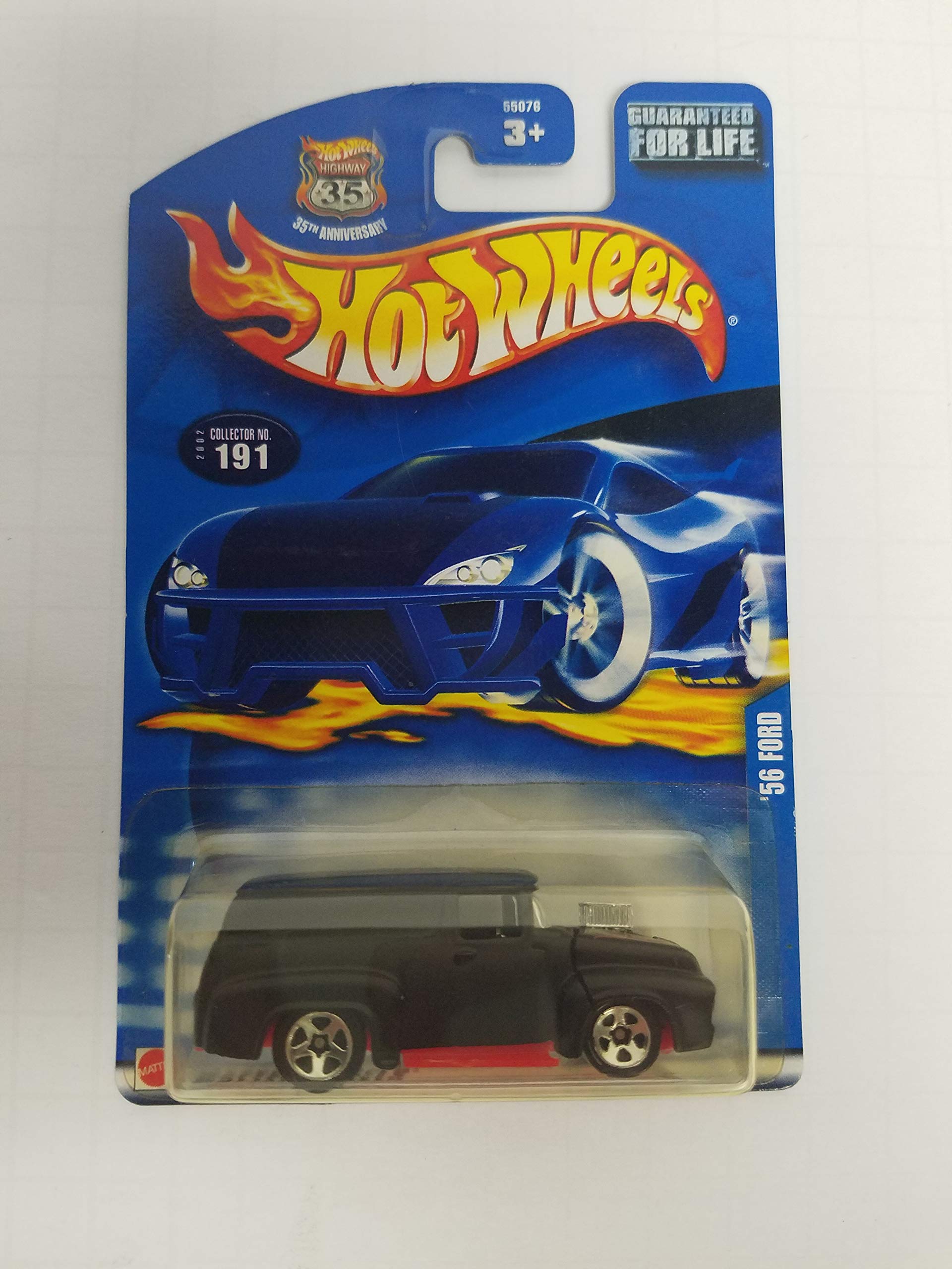 1:64 Scale 2002 Hot Wheels Diecast Car - '56 Ford Model No. 191 | Collectible Toy Car for Display, Gifts & Racing Tracks