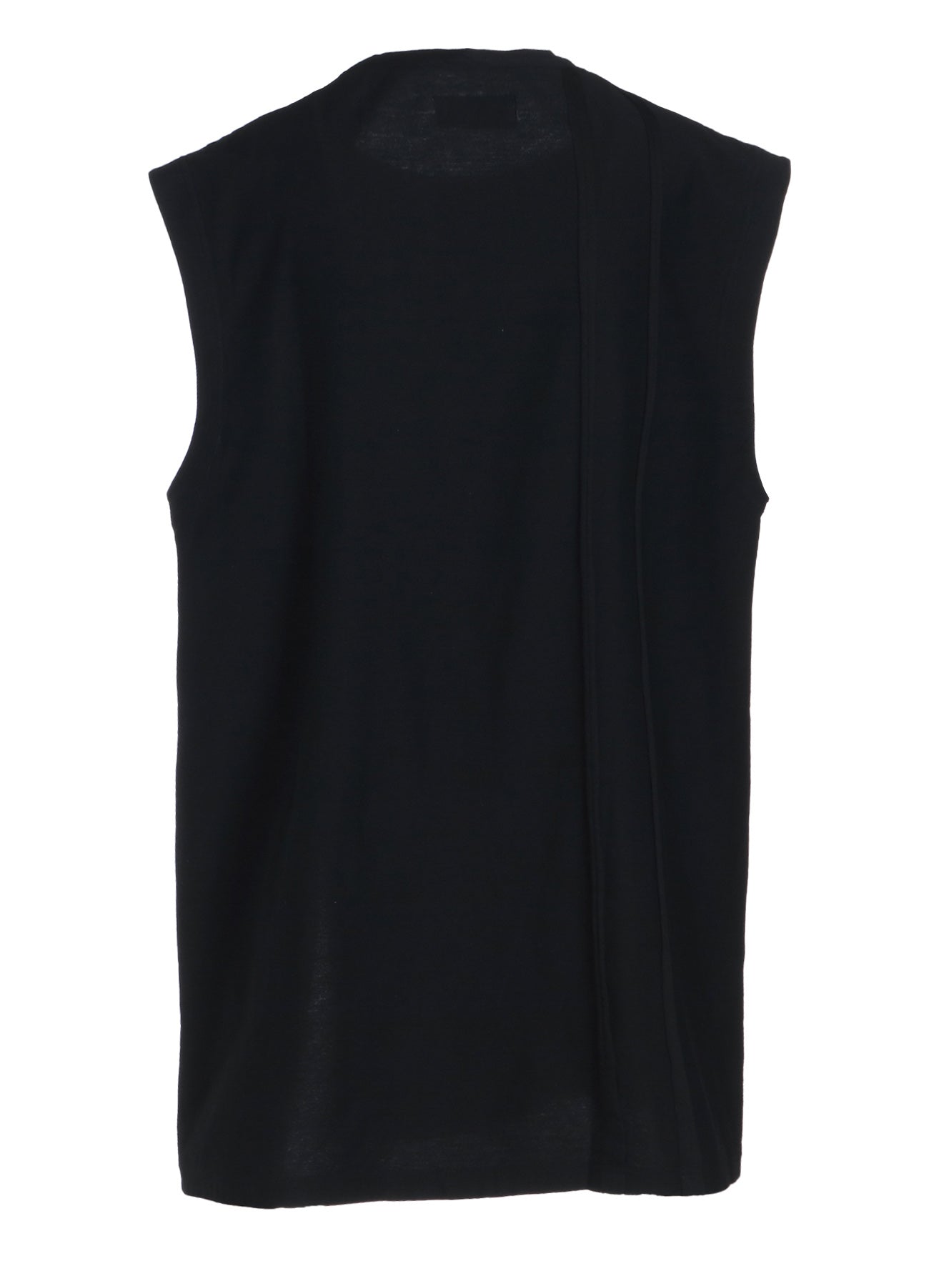 Soft Cotton Jersey Vertically Grafted Sleeveless Top with Hem Slit - Women's Casual Summer Tank Top for Beach, Travel & Everyday Wear