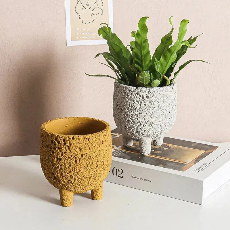 Natural Lava Rock Planter for Succulents & Air Plants - Handcrafted Volcanic Stone Pot for Home & Office Decor - Perfect for Indoor Gardens, Terrariums, and Zen Spaces
