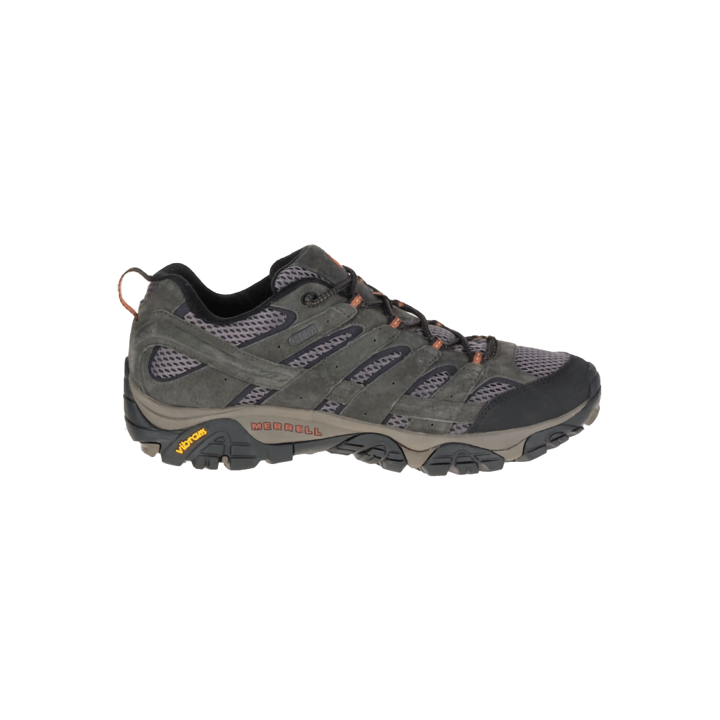 Men's Merrell Moab 2 WP Waterproof Hiking Shoes - Beluga Color, Size 7 D Medium - Perfect for Outdoor Adventures, Trail Running & Backpacking