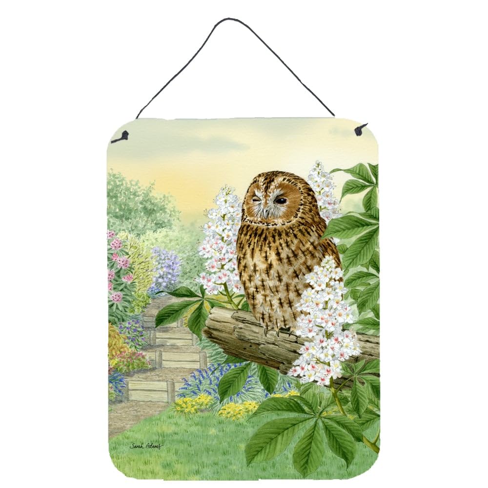 Tawny Owl Metal Wall Art Sign - 12x16 Inch Aluminum Hanging Decor for Kitchen, Bar, Bathroom & Front Door | Colorful Home & Garden Plaque | Perfect for Farmhouse, Rustic & Vintage Interior Design