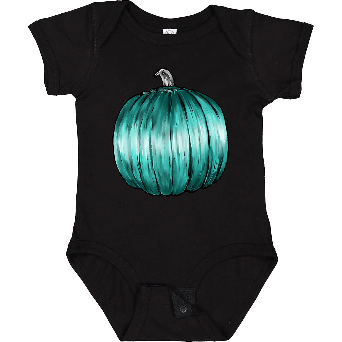 Inktastic Allergy Awareness Teal Pumpkin Watercolor Baby Bodysuit - Cute Halloween Outfit for Food Allergy Kids, Soft Cotton Infant Onesie for Trick-or-Treating & Allergy-Friendly Events