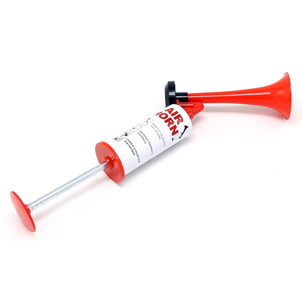 CarFan Super Loud Air Horn - Hand Pump Sports Horn for Cheerleading, Soccer Games & Events - Durable Plastic Trumpet with Gas Pump - Perfect for Stadiums, Parties & Emergency Signaling
