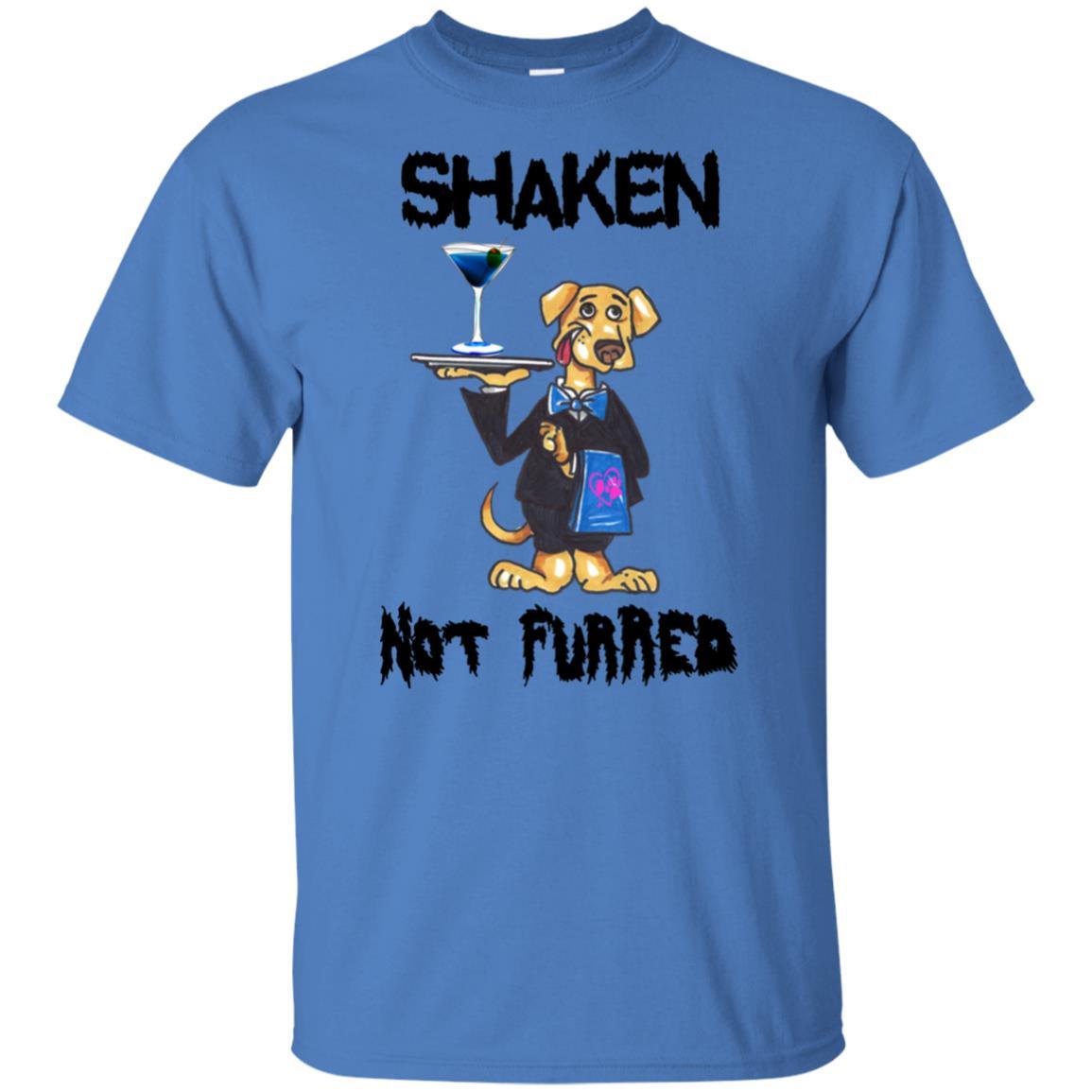 Shaken Not Furred Ultra Soft Cotton T-Shirt for Women | Funny Wine Lover Tee | Perfect for Wine Tasting, Girls Night Out & Casual Wear
