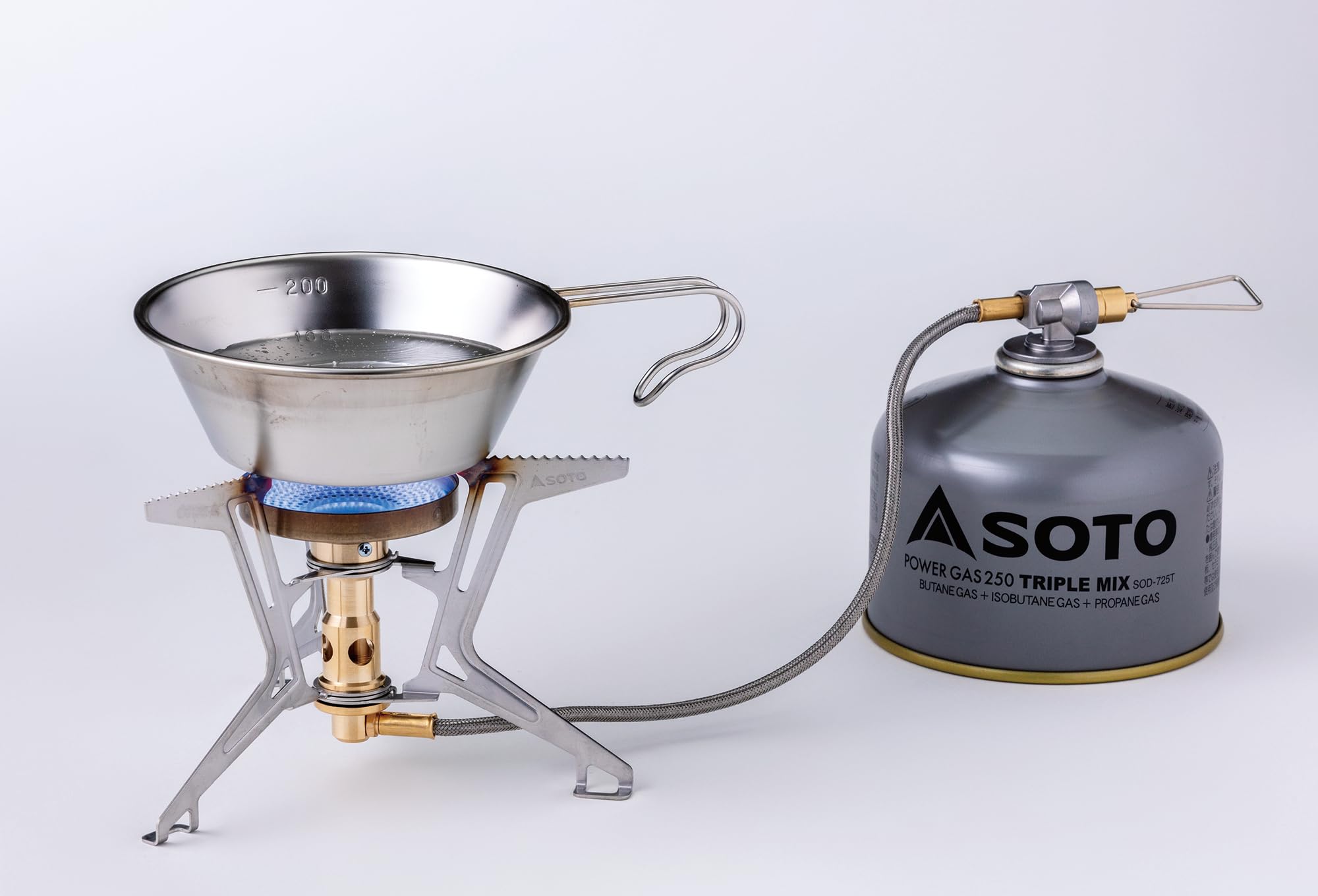 SOTO Fusion Trek Detachable Camping Stove with Micro Regulator Valve System - Wind-Resistant Portable Gas Stove for Backpacking, Hiking & Outdoor Cooking | Perfect for Camping Trips, Picnics & Emergency Preparedness