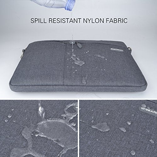 13.3 Inch Laptop Sleeve Bag - Waterproof Notebook Carrying Case with Shoulder Strap for MacBook Air/Pro, Business Travel & College Use | Ekoos Durable Briefcase for 13-13.3 Inch Laptops