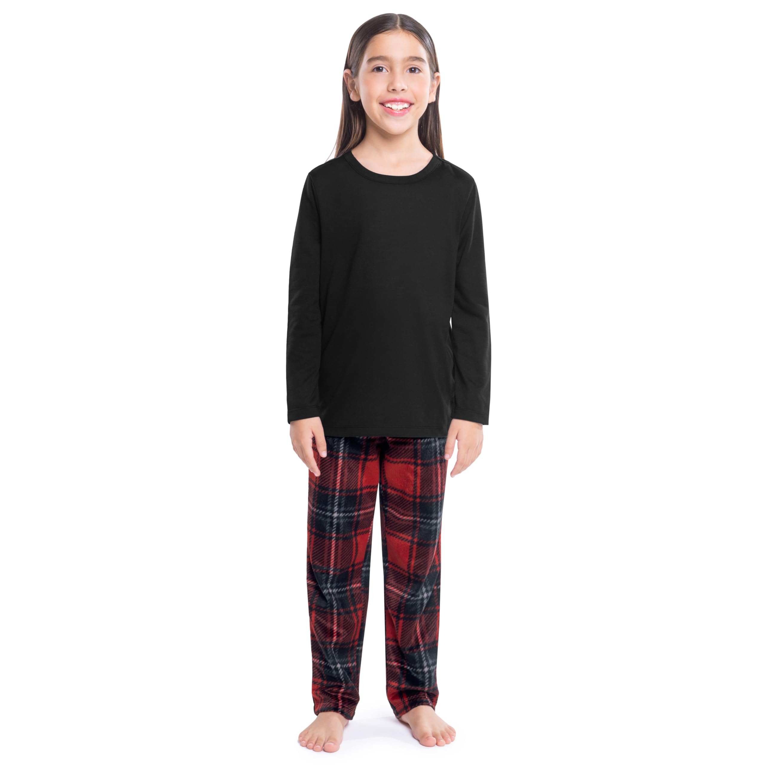 Fruit of the Loom Matching Family Christmas Pajamas Set - Cozy Holiday Sleepwear for Women, Men & Kids | Perfect for Family Photos, Christmas Morning & Festive Gatherings