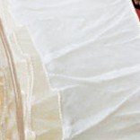 Snow White Gathered Taffeta French Wired Craft Ribbon - 1.5 Inch x 22 Yards - Perfect for Gift Wrapping, Wedding Decorations, DIY Crafts and Floral Arrangements