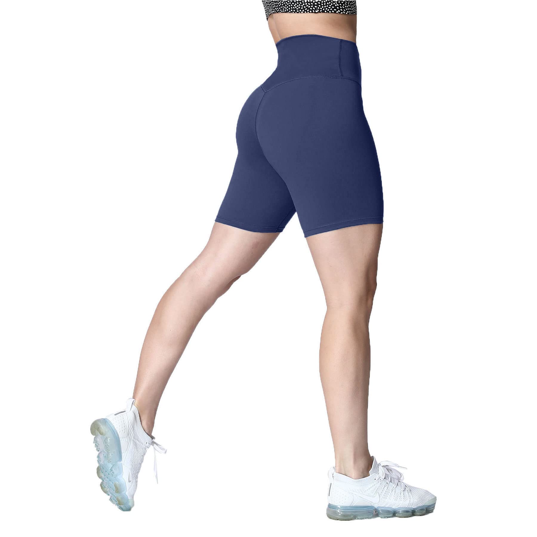 Aoxjox Women's High Waist Yoga Shorts - 6