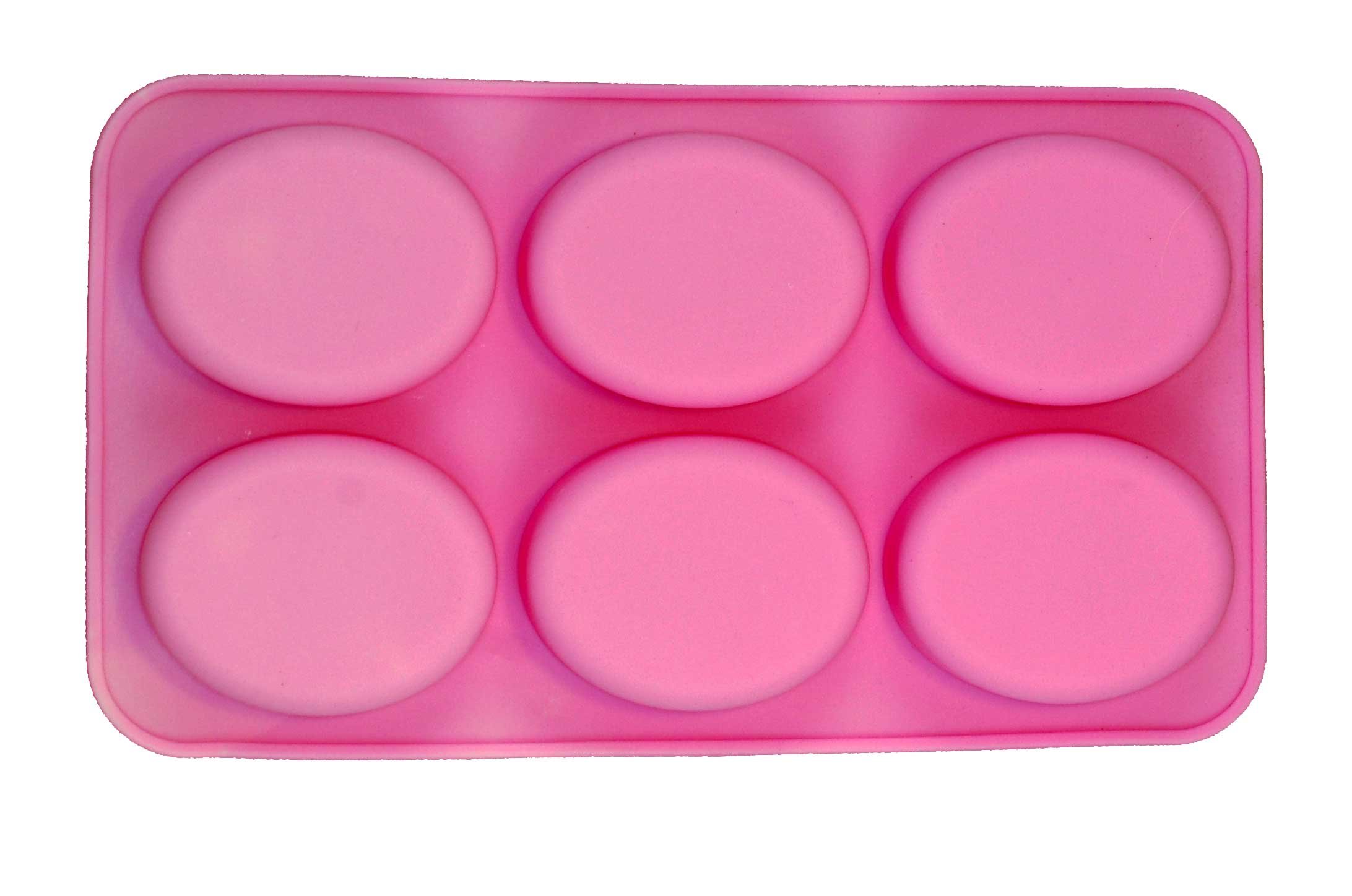 2 Pack Oval Silicone Soap Molds for DIY Homemade Soap, Chocolate & Candles - Reusable Baking Tray for Party Favors, Wedding Gifts & Craft Projects
