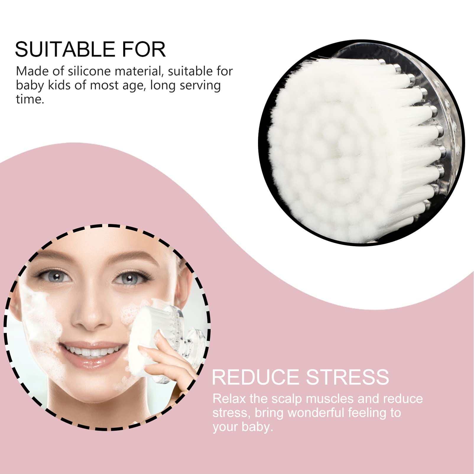 DOITOOL 3-Pack Manual Face Cleansing Brush Set - Exfoliating & Makeup Removal Scrubber for Deep Cleaning, Blackheads & Dead Skin - Gentle PP Material (White) - Perfect for Daily Skincare & Travel