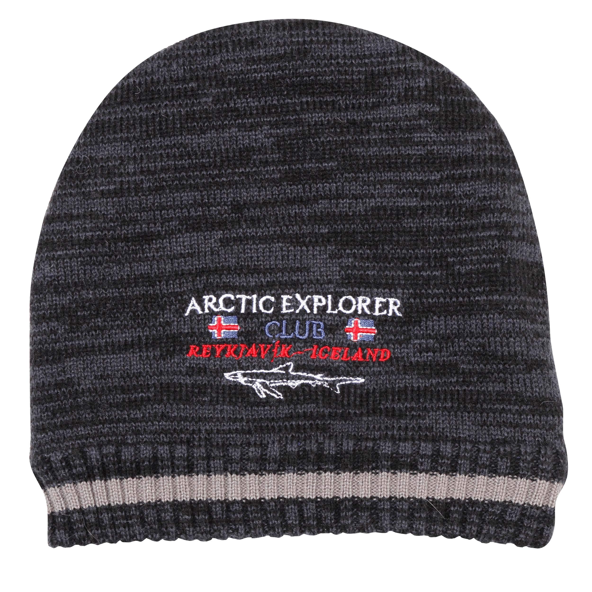 ICEWEAR Thor Hat with Embroidery for Men - Warm Winter Beanie Dark Blue - Perfect for Outdoor Activities, Skiing, and Cold Weather Fashion