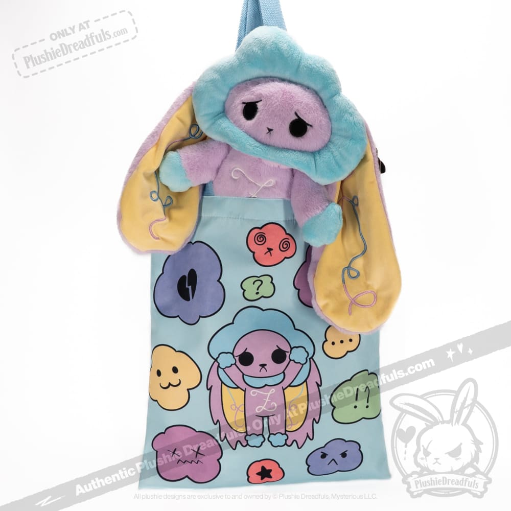 Plushie Dreadfuls Overthinking Bunny - Soft Stuffed Animal Toy for Anxiety Relief & Emotional Support | Cute Stress Relief Plush for Adults & Kids | Perfect for Therapy, Gifts, and Comfort