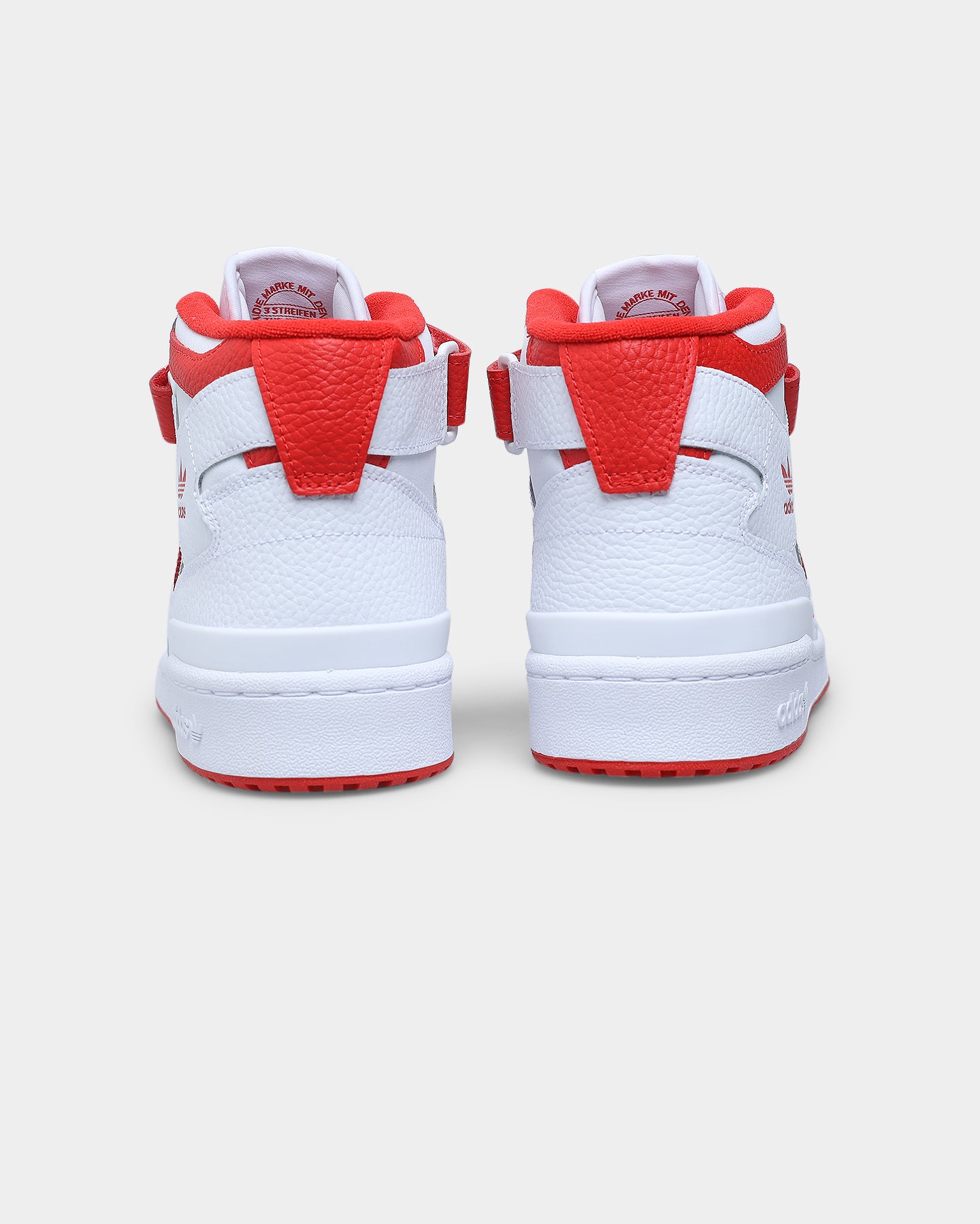 Adidas Forum Mid Sneakers - Cloud White/Vivid Red/Cloud White | Men's Basketball Shoes for Streetwear & Casual Outfits
