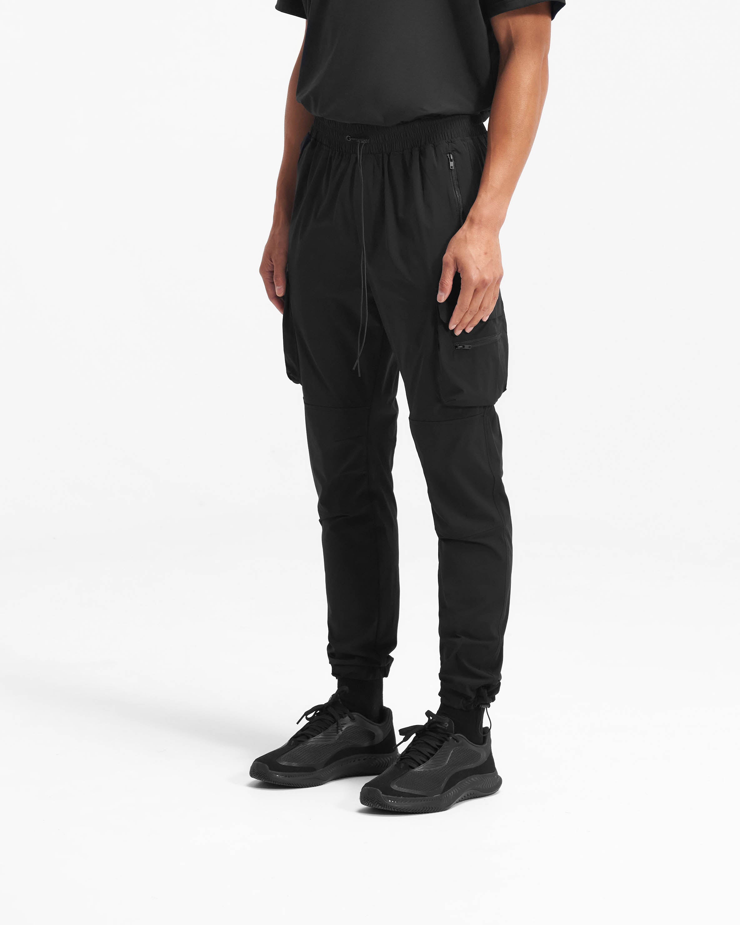 247 Black Stretch Work Pants for Men - Comfortable & Durable Office & Casual Wear - Perfect for Business, Travel & Everyday Use