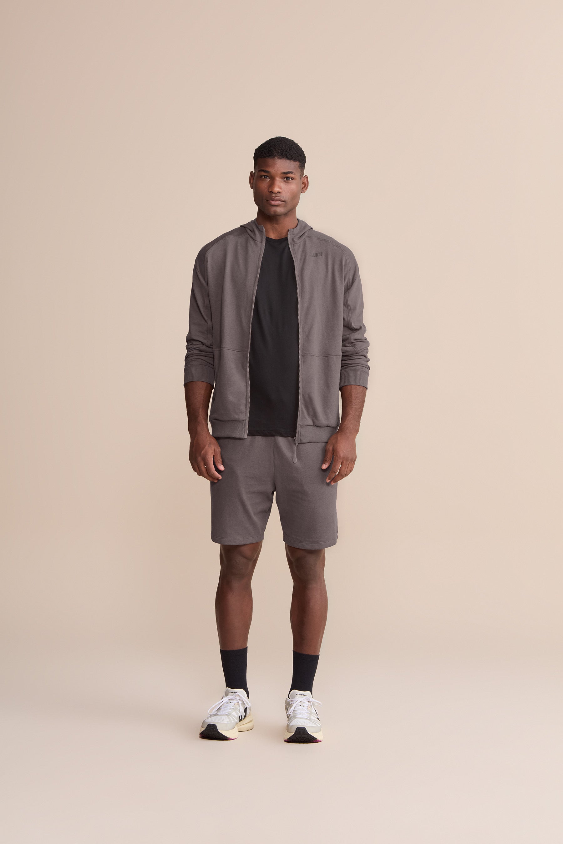 Men's Rino Stone Knit Long Shorts - Comfortable Stretch Casual Shorts for Summer, Gym & Outdoor Activities