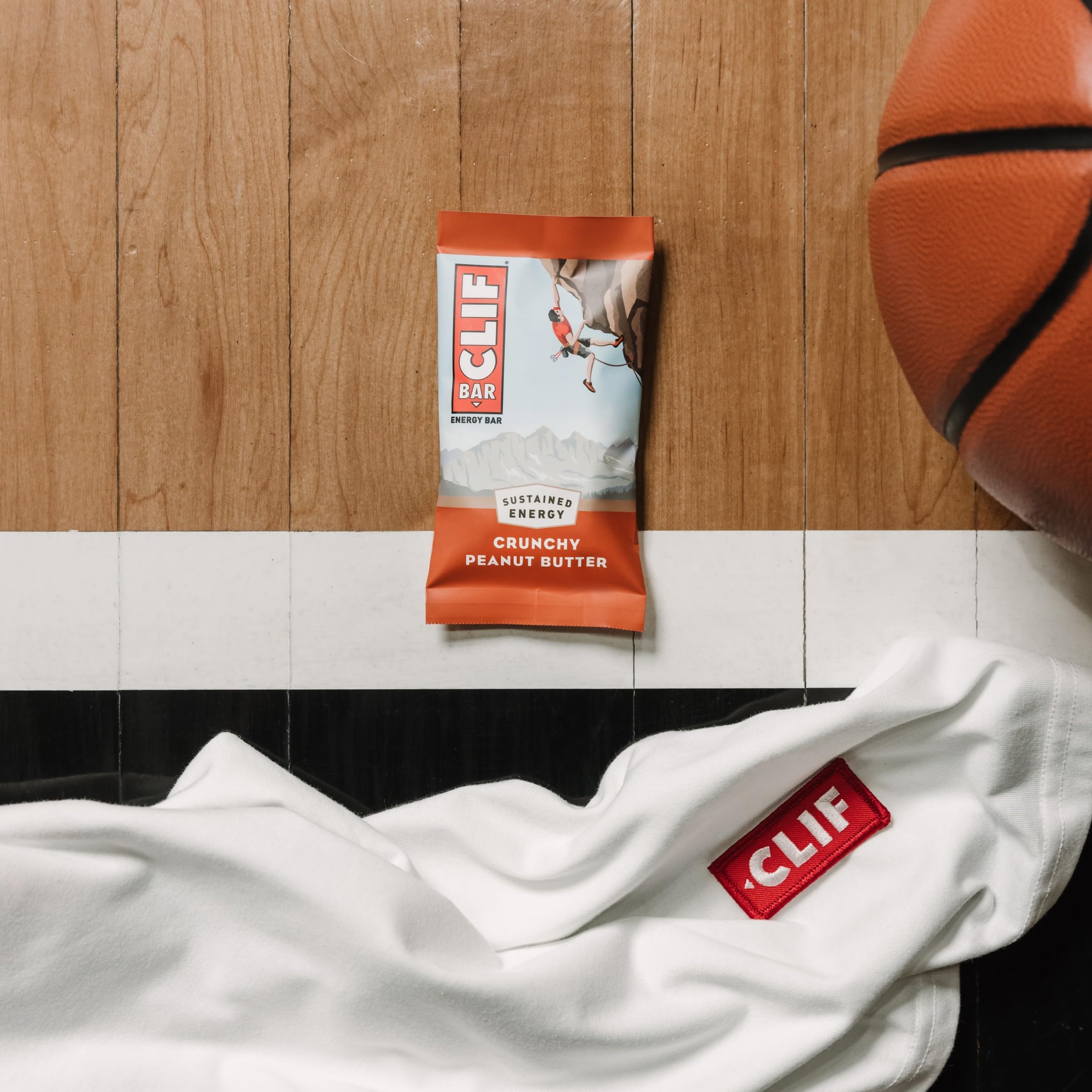 Clif Bar Crunchy Peanut Butter - Organic Oats Energy Bar with 11g Plant-Based Protein, Non-GMO - Perfect for Hiking, Camping & Post-Workout Snacks (2.4 oz)