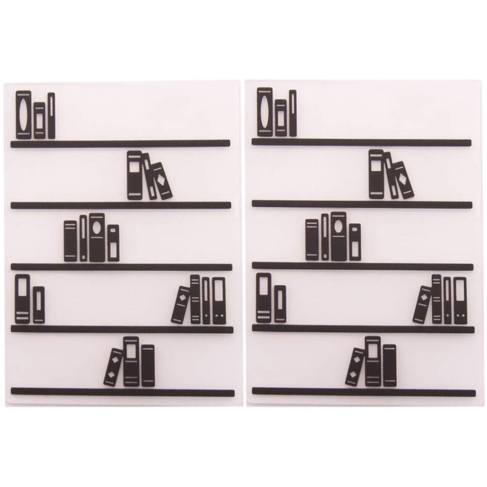 Milisten 2-Piece Embossing Die Cut Set - Plastic Stencils & DIY Photo Frame Dies for Card Making, Scrapbooking, Paper Crafts - Perfect for Home Decor, Bookshelf & Book Embellishments