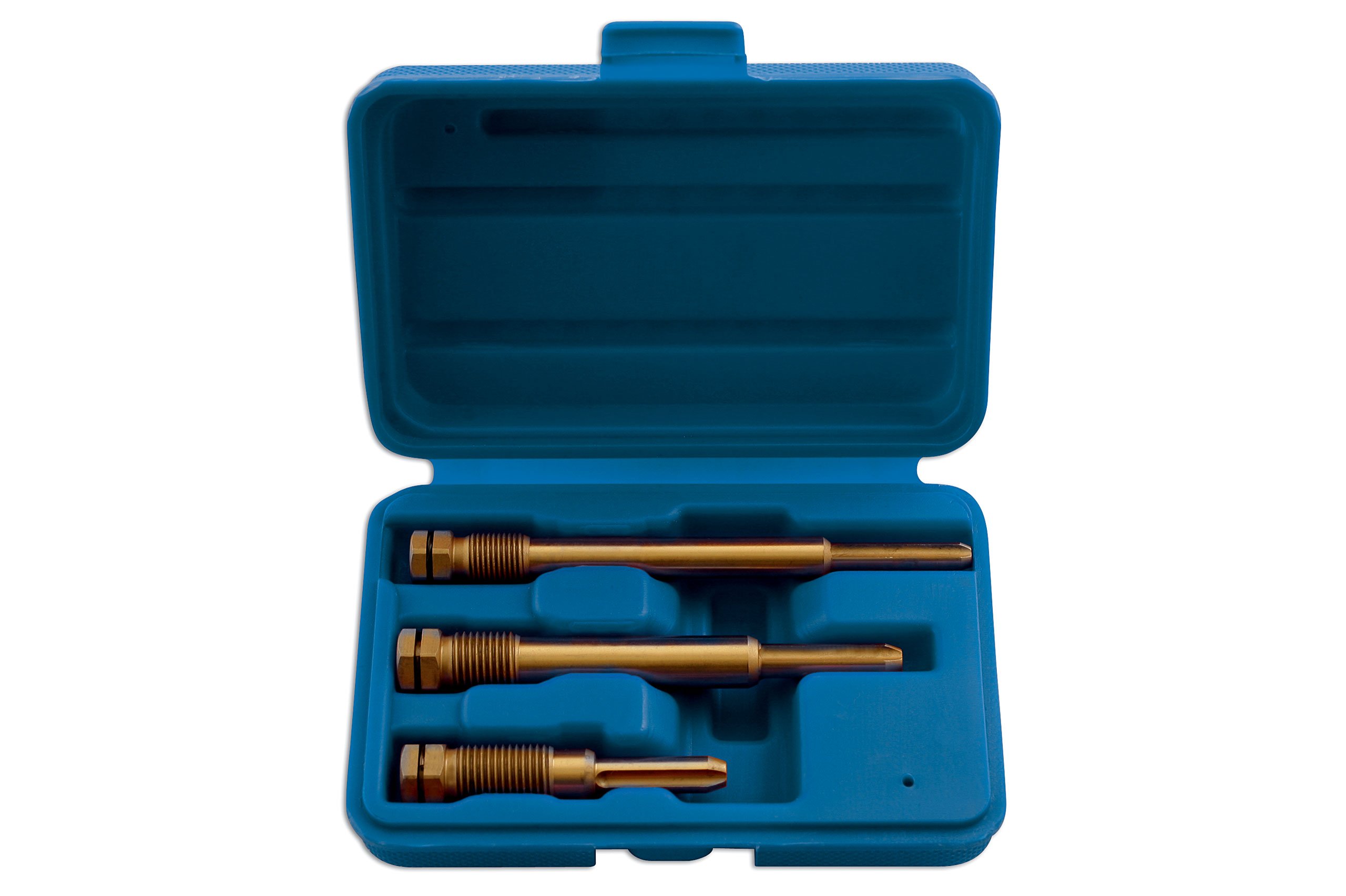 Laser 5154 Glow Plug Reamer Set - 3 Piece Diesel Engine Tool Kit for Maintenance & Repair | Ideal for Trucks, Tractors & Heavy Equipment Servicing