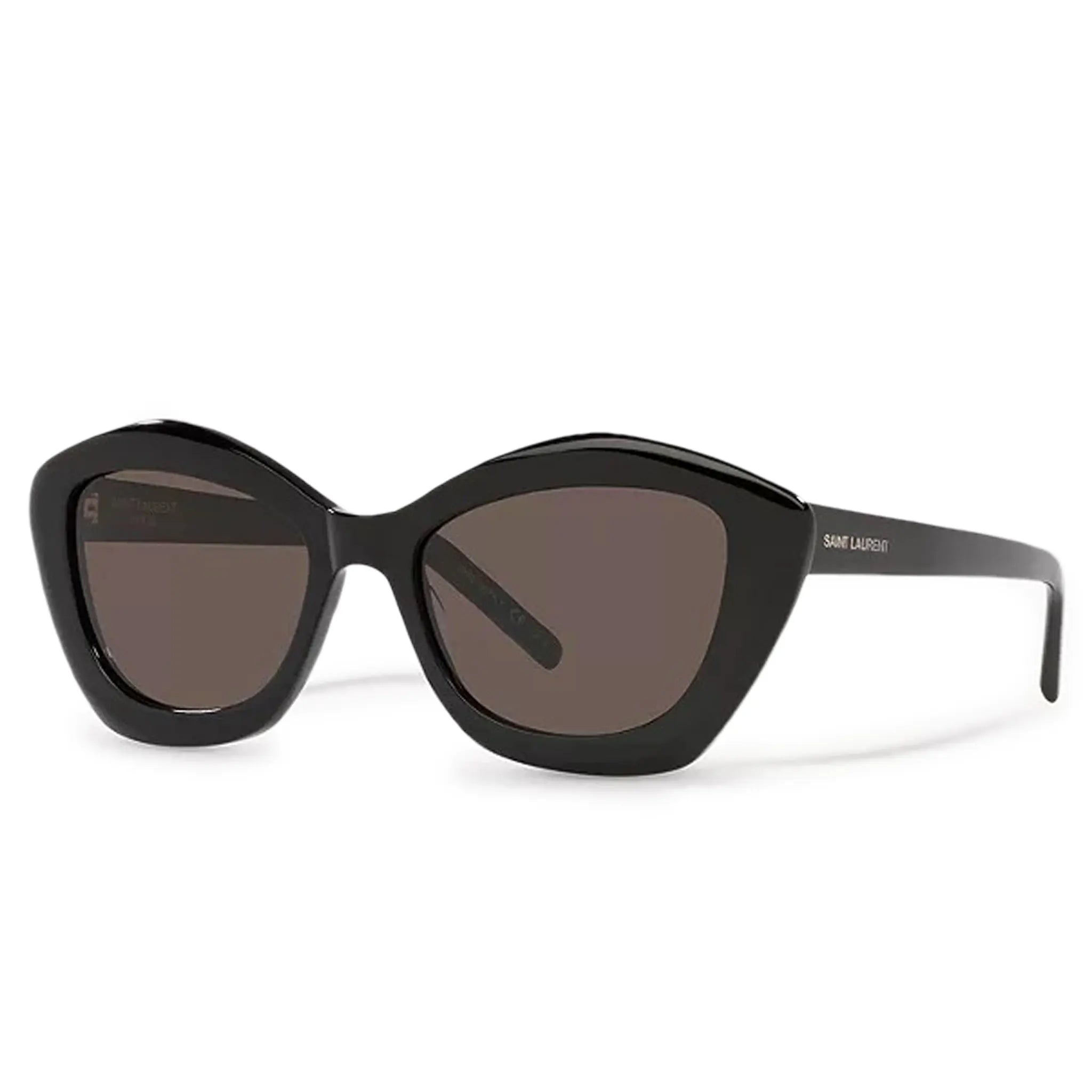 Saint Laurent SL 68 001 Cat Eye Black Sunglasses for Women - Luxury Designer Shades for Fashion & Sun Protection - Perfect for Beach, Driving & Outdoor Activities