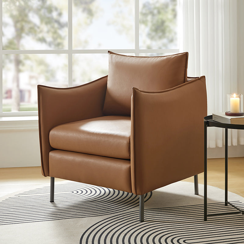 Modern Comfy Armchair with Cat Anti-Scratch Fabric - Stylish & Durable Living Room Chair for Pet Owners - Perfect for Reading, Relaxing, and Cat-Friendly Spaces