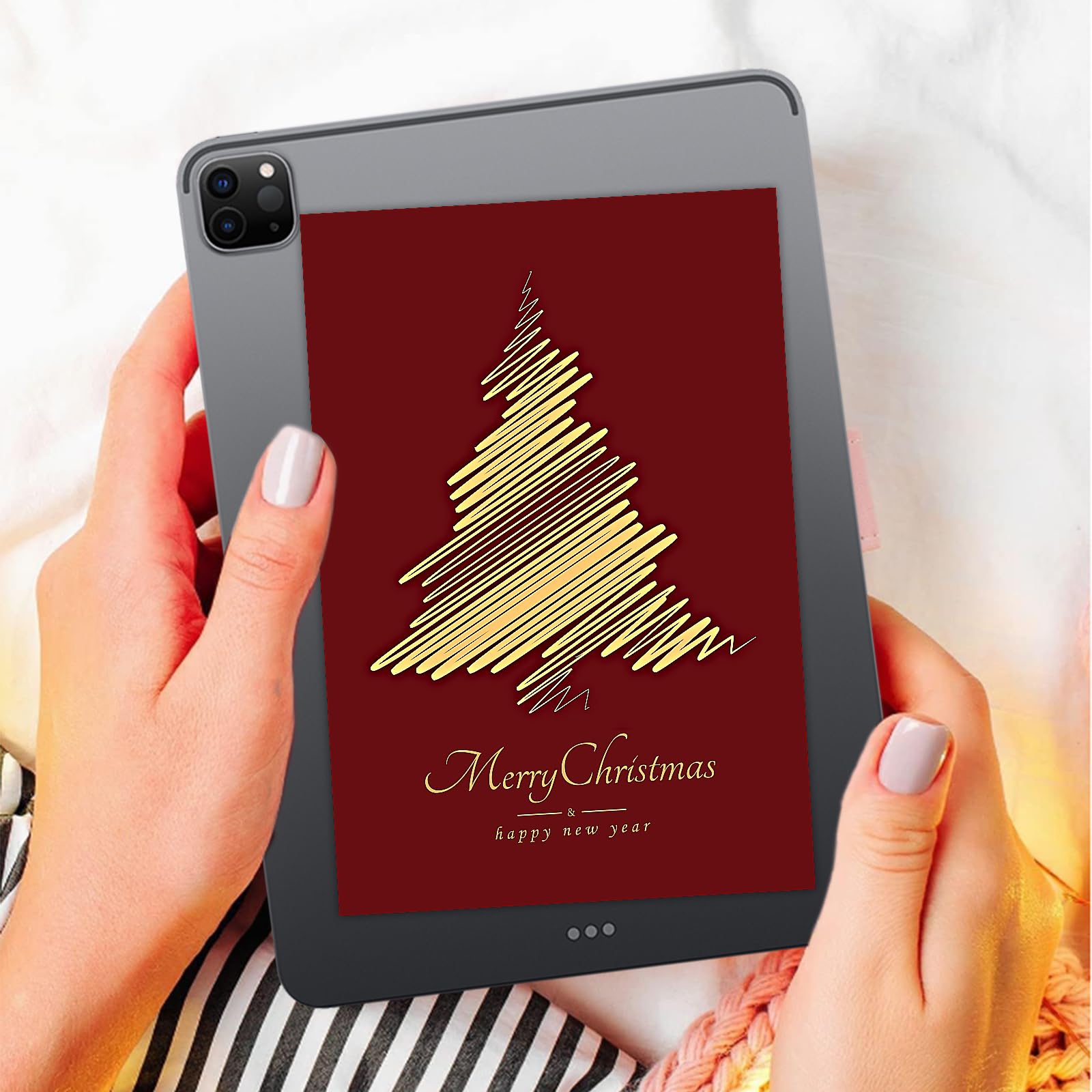 Premium 24-Pack Gold Foil Christmas Cards with Envelopes (5x7 Inch) - Bulk Holiday Greeting Cards for Business, Coworkers & Friends - Perfect for Office Gifts, Client Appreciation & Festive Celebrations