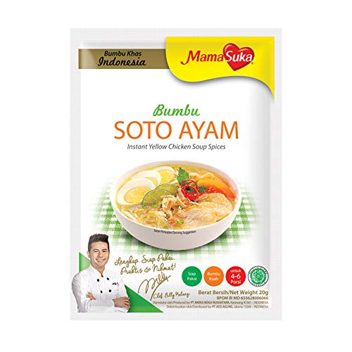 Mamasuka Bumbu Soto Ayam Instant Yellow Chicken Soup Spice Mix - 0.7oz (5 Pack) | Authentic Indonesian Flavor | Perfect for Quick Meals, Family Dinners & Asian Cuisine