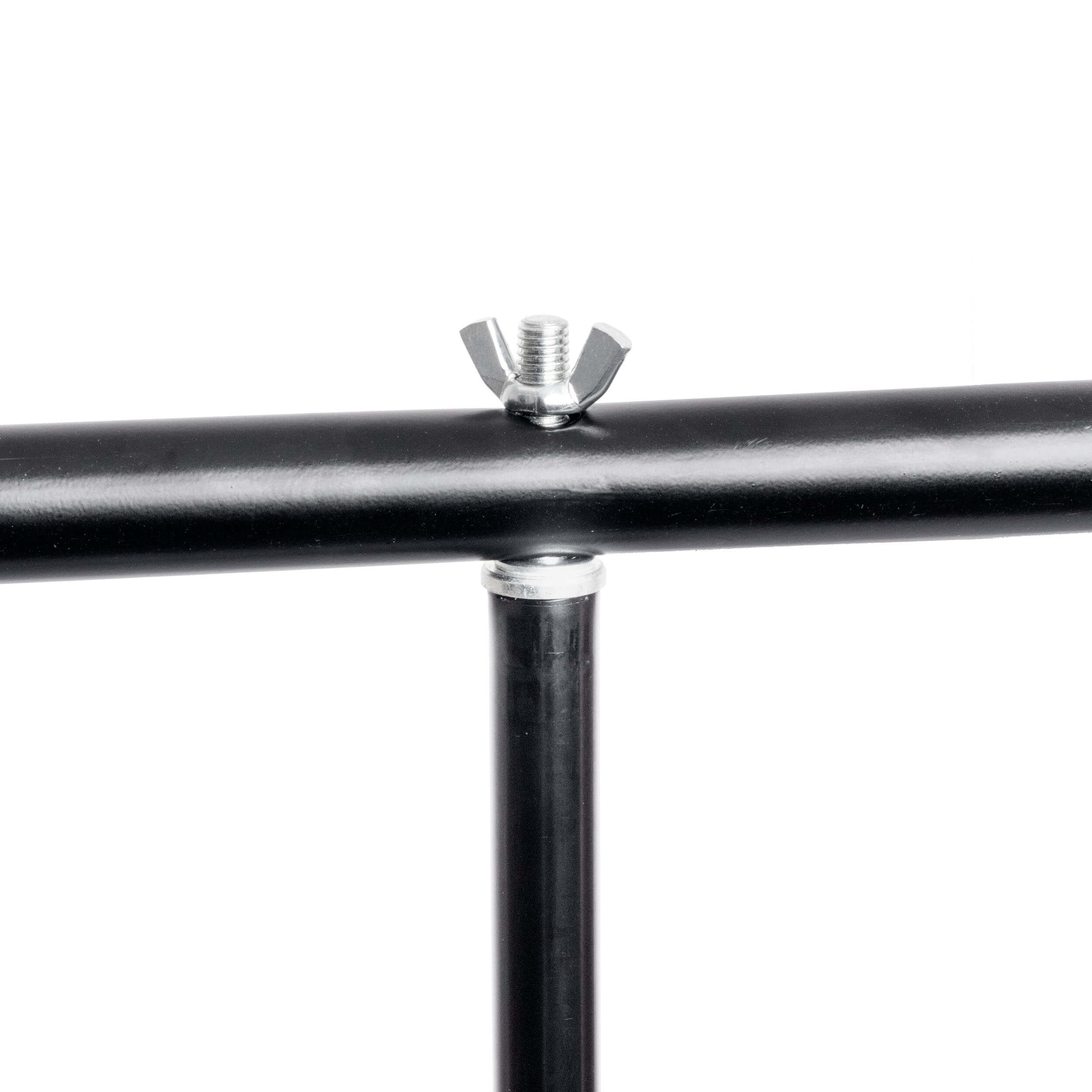 2x1.8m T Bar Backdrop Support Stand with 3x Clamps - Photography & Video Studio Background Stand for Events, YouTube Videos, and Live Streaming