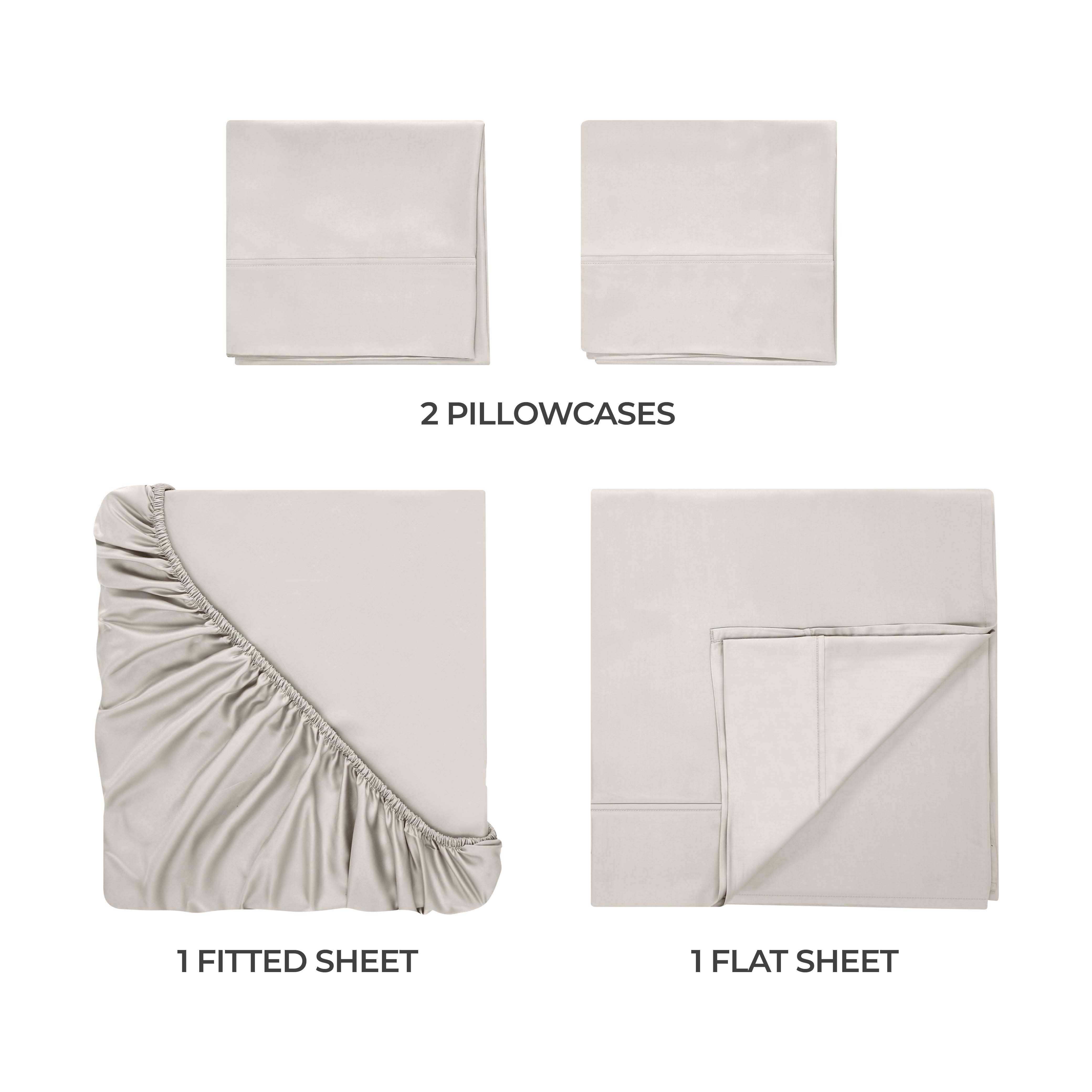 Premium 300 Thread Count Egyptian Cotton Bed Sheet Set - Soft, Breathable & Durable for Ultimate Comfort - Perfect for Luxury Bedrooms & Hotels