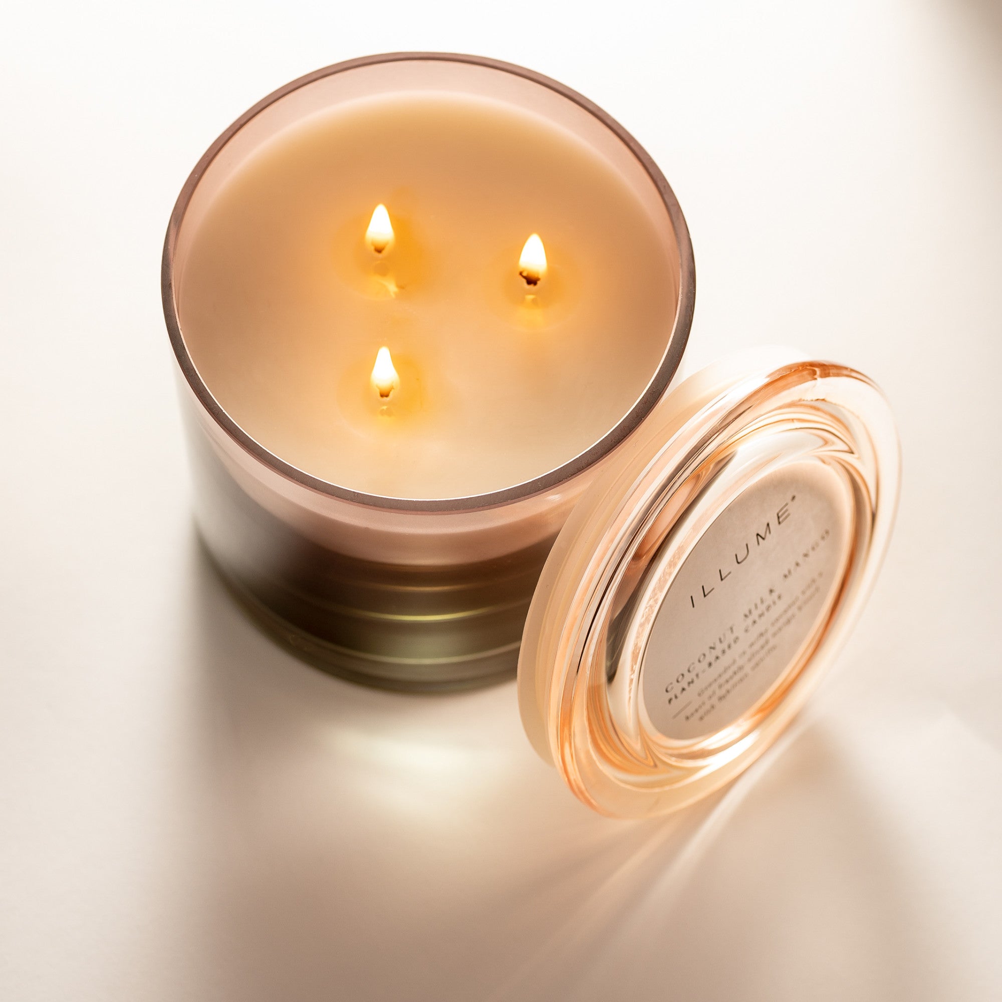 Organic Coconut Milk & Mango Scented Soy Wax Candle in Glass Jar - Aromatherapy for Relaxation, Spa, Yoga & Home Decor